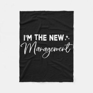 Grappig, ik ben de nieuwe bedrijfsleiding Schattig Fleece Deken