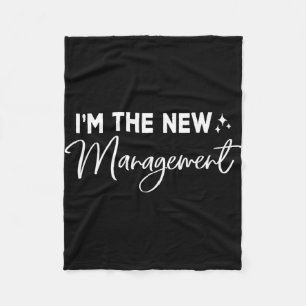 Grappig Ik Ben De Nieuwe Directeur Schattige Nieuw Fleece Deken