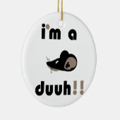 grappig, ik ben een muzikant. keramisch ornament (Rechts)