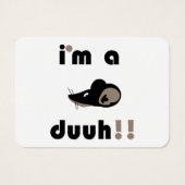 grappig, ik ben een muzikant. visitekaartje (Achterkant)