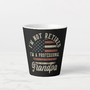 Grappig "Ik Ben Een Professioneel Opa" Pensioen Latte Mok