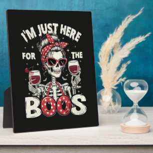 Grappig ik ben hier alleen voor de Boos Skeleton Fotoplaat