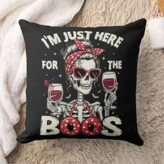 Grappig ik ben hier alleen voor de Boos Skeleton Kussen