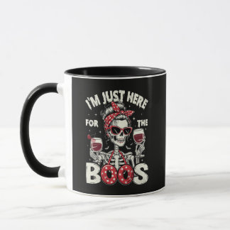 Grappig ik ben hier alleen voor de Boos Skeleton Mok