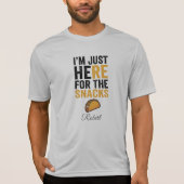 Grappig, ik ben hier alleen voor de snacks Taco Pe T-shirt (Voorkant)