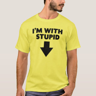 Grappig "Ik ben met stoute" Mannen T-Shirt