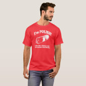 Grappig! Ik ben Pools design T-shirt (Voorkant volledig)