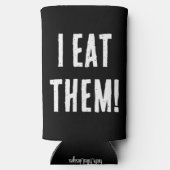 Grappig "Ik Drink geen eiwitshakes! Ik eet ze!" (Achterkant)