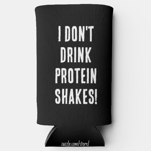 Grappig "Ik Drink geen eiwitshakes! Ik eet ze!" (Voorkant)