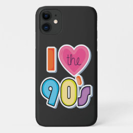 Grappig Ik Hou Van De 90's, 1990's Thema Feest iPhone 11 Hoesje