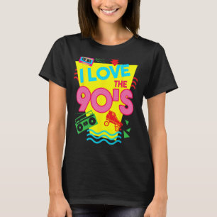 Grappig Ik hou van de 90's Schattigee Pop Lover Cu T-shirt