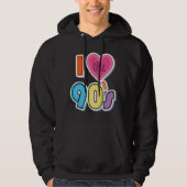 Grappig Ik hou van de jaren '90, 1990's Theme Part Hoodie (Voorkant)