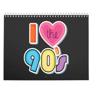 Grappig Ik hou van de jaren '90, 1990's Theme Part Kalender