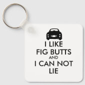 Grappig ik hou van fig butts figaro auto figuratie sleutelhanger (Voorkant)
