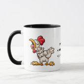 Grappig Ik hou van hanen squawk Mok (Links)