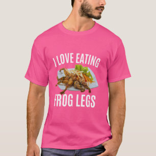Grappig Ik hou van het eten van kikkerbilletjes - T-shirt