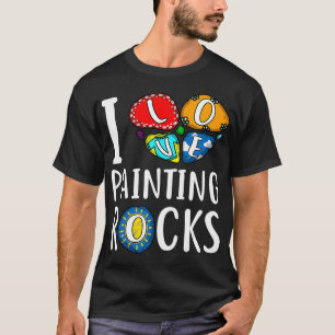 Grappig Ik hou van het schilderen van stenen Gift T-shirt