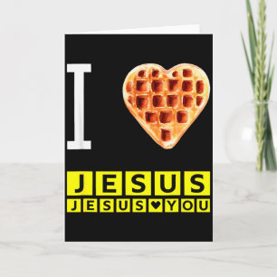 Grappig Ik Hou Van Jezus Wafel Hart Christelijk On Kaart