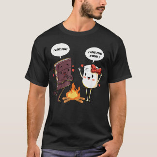 Grappig Ik Hou Van Jou S'Mores Marshmallow Zomer K T-shirt