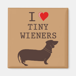 Grappig Ik Hou Van Kleine Wiener Dachshond Magneet