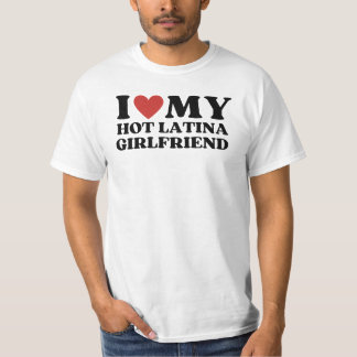 Grappig ik hou van mijn Hot Latina Vriendin T-shirt