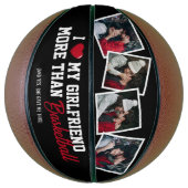 Grappig Ik hou van mijn Vriendin 4 Foto Basketbal (Verticaal)