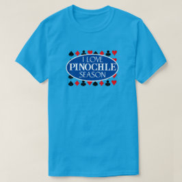 Grappig Ik hou van Pinochle Seizoen T-shirt