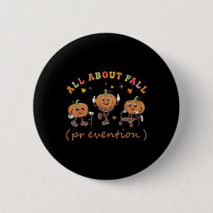 Grappig ik hou van valpreventie Thanksgiving pompo Ronde Button 5,7 Cm
