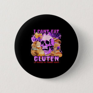 Grappig ik kan geen gluten eten het maakt mijn bui ronde button 5,7 cm