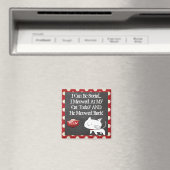 Grappig "Ik kan sociaal zijn" Kat Magneet (Insitu (Vaatwasser))