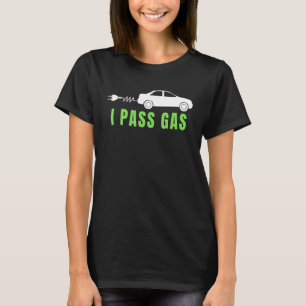 Grappig ik laat gas los, Elektrische auto ik hou v T-shirt