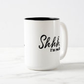 Grappig, ik lees de lezer tweekleurige koffiemok (Voorkant rechts)