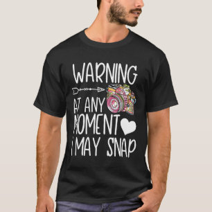 Grappig ik mag fotograaf fotografie cadeau cam t-shirt