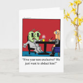 Grappig, ik mis je Wenskaart Kaart (Gele Bloem)