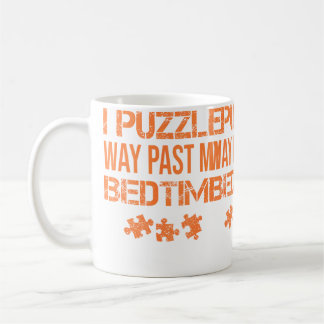 Grappig ik puzzel ver na mijn bedtijd Schattige le Koffiemok