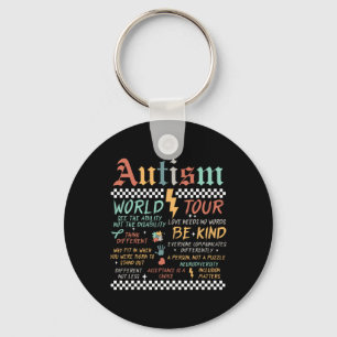 Grappig Ik Rock Het Spectrum Autisme World Tour Au Sleutelhanger