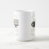 Grappig ik verander koffie in code koffiemok (Center)