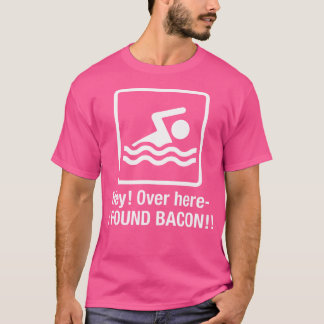 Grappig Ik vond Bacon Zwemmen Geek T-shirt