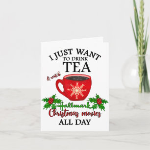 Grappig Ik Wil Net Thee Drinken Kerstmis Kaart
