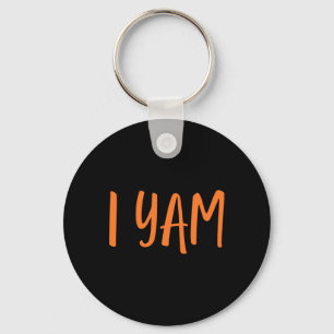 Grappig ik yam Thanksgiving koppels mijn zoete aar Sleutelhanger