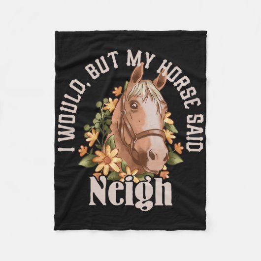 Grappig: "Ik zou Fleece Deken (Voorkant)