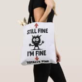 Grappig "I'm Fine" Arrows Cartoon T-shirt Draagtas (Dichtbij)