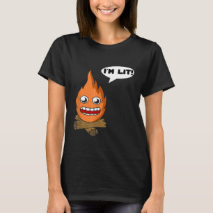 Grappig In Aangestoken Kampvuur Bonfire Camping Ni T-shirt