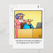 Grappig "in contact blijven" Briefkaart (Voorkant / Achterkant)