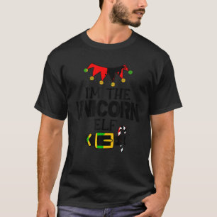 Grappig in de eenhoorn elf kostuums kerst familie t-shirt