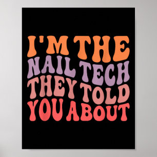 Grappig in de nageltechniek waar ze je over vertel poster
