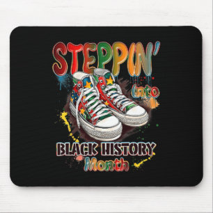 Grappig in de schoenen van Black History Month sta Muismat