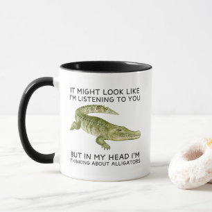 Grappig in mijn hoofd denk ik aan alligators mok