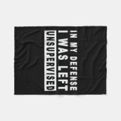 Grappig in mijn verdediging was dat ik zonder toez fleece deken (Voorkant (Horizontaal))