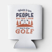 Grappig in ruste Golf Player Golfer Dad Love Golfi Blikjeskoeler (Achterkant)